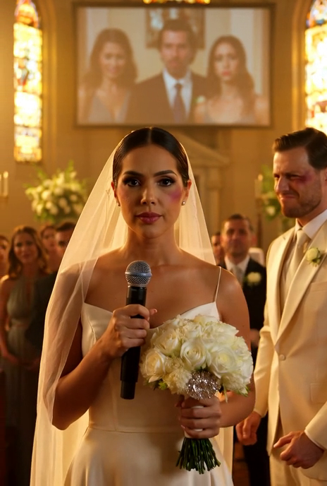 La novia sonrió… y la iglesia descubrió quién era él